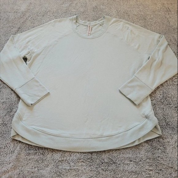 Athleta Womens Mindset Sweatshirt Size XL Light Blue Modal Stretch Comfort 16004 - Picture 1 of 4